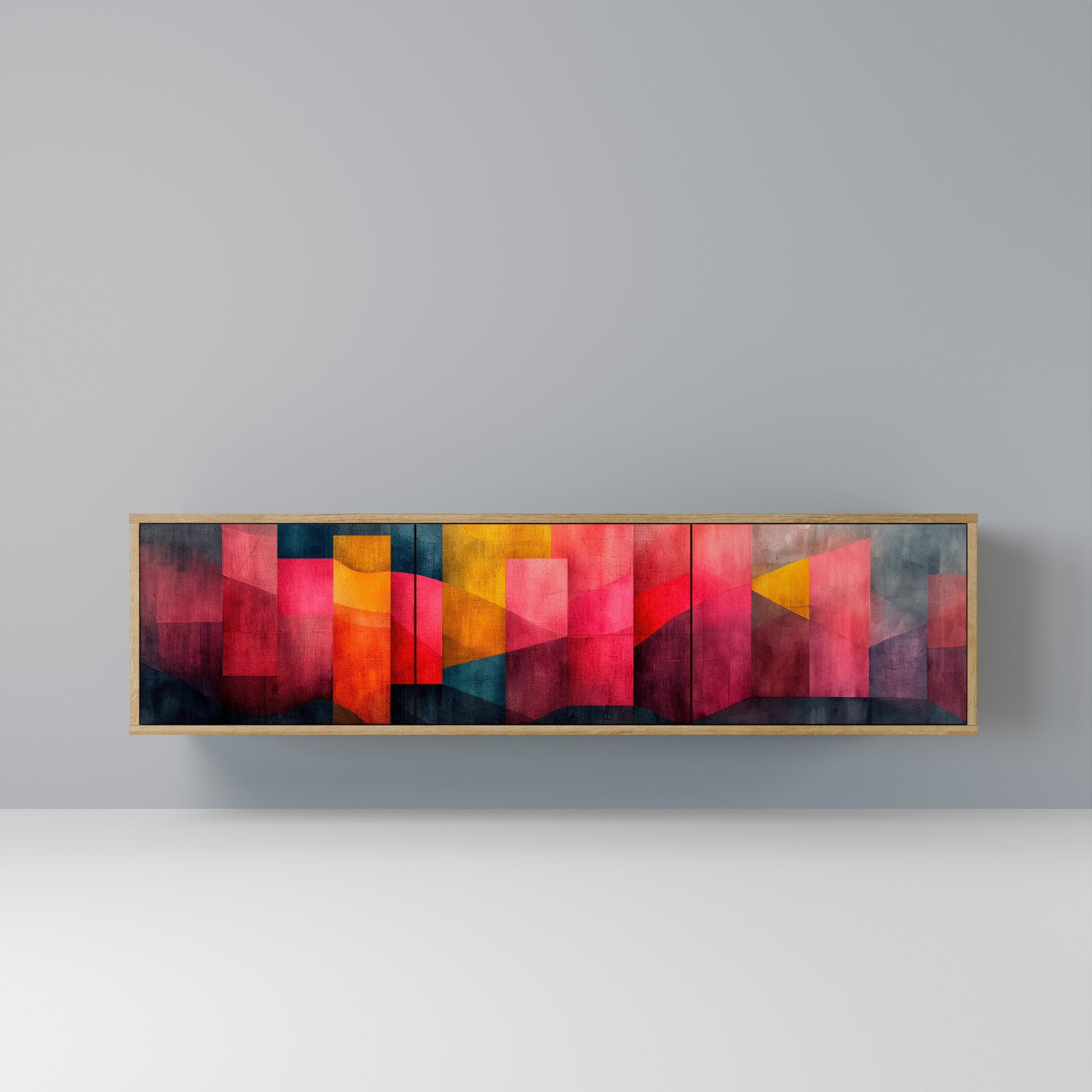 COLORFUL SOUNDS TV-Lowboard mit 3 Türen in Eiche-Optik