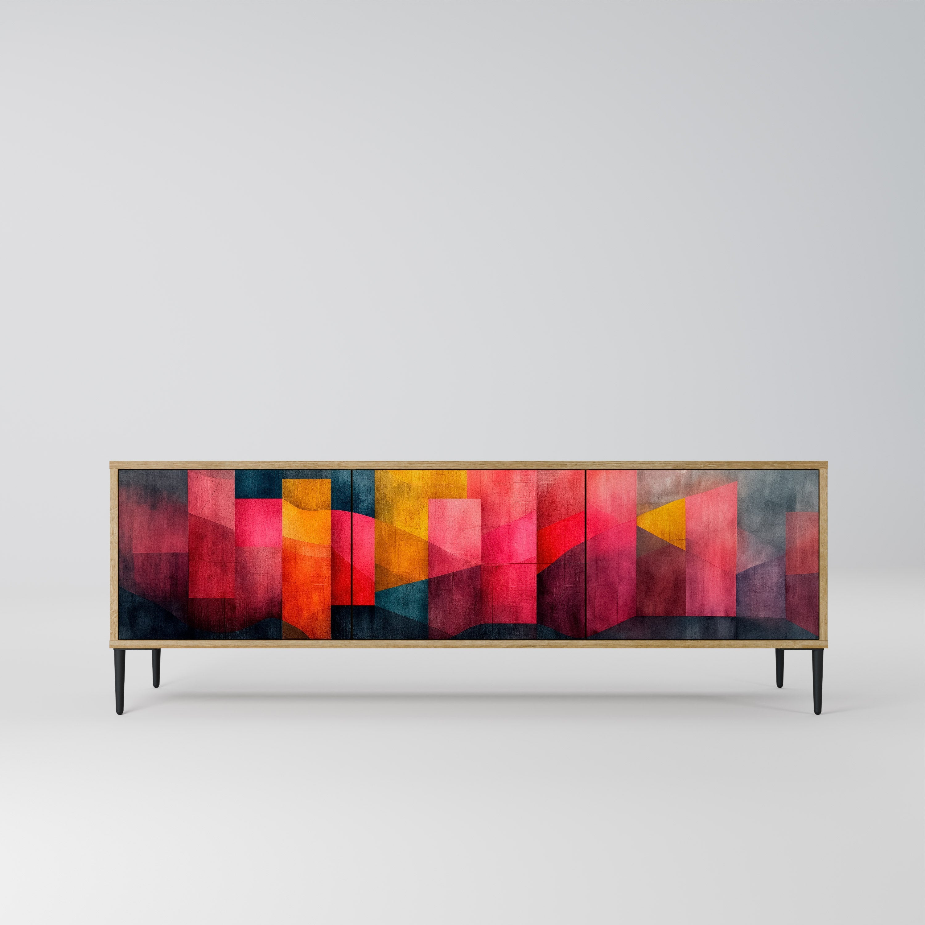 COLORFUL SOUNDS TV-Lowboard mit 3 Türen in Eiche-Optik