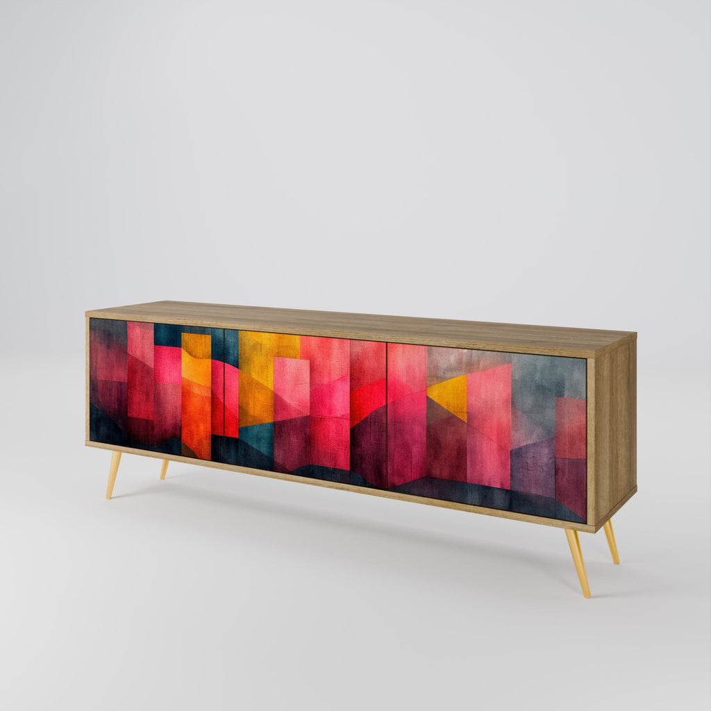 COLORFUL SOUNDS TV-Lowboard mit 3 Türen in Eiche-Optik