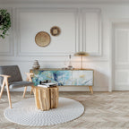 ABSTRACT THOUGHTS TV-Lowboard mit 3 Türen in Eiche-Optik