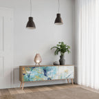 ABSTRACT THOUGHTS TV-Lowboard mit 3 Türen in Eiche-Optik