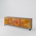 STRENGTHENING RELATION TV-Lowboard mit 3 Türen in Eiche-Optik