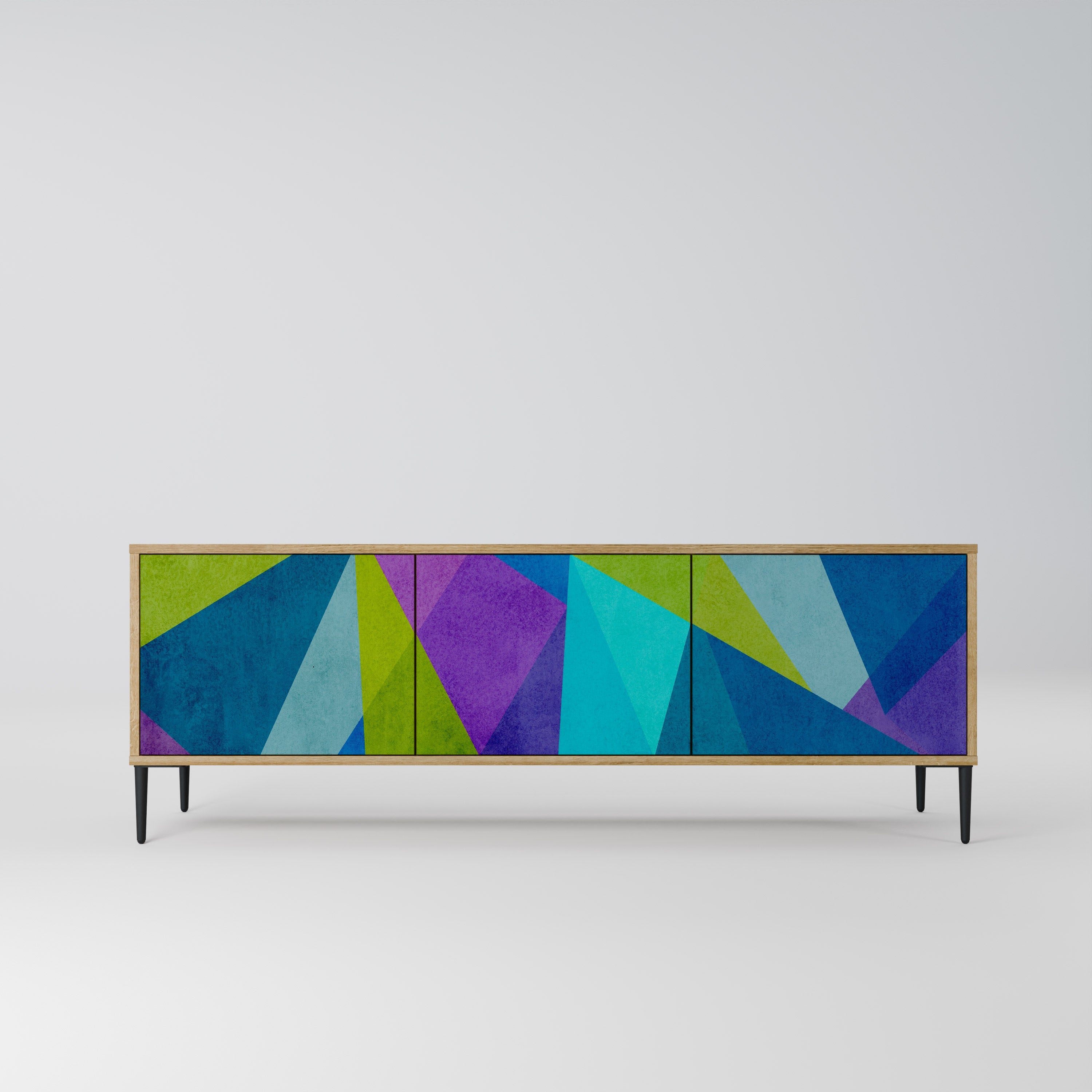 COLD SHOWCASE TV-Lowboard mit 3 Türen in Eiche-Optik