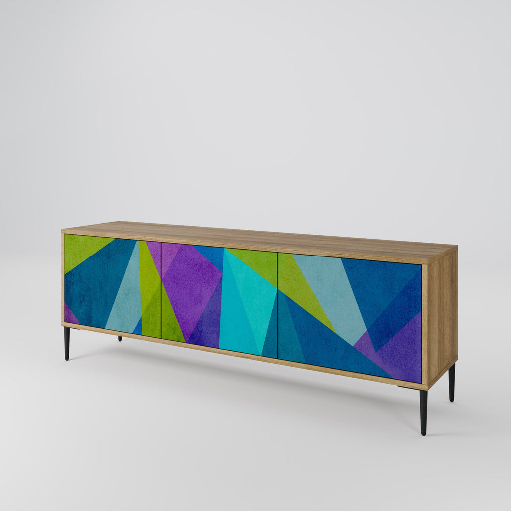 COLD SHOWCASE TV-Lowboard mit 3 Türen in Eiche-Optik