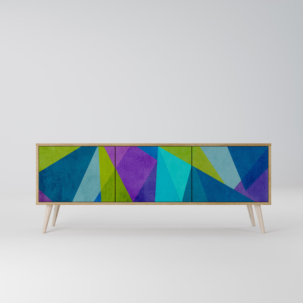 COLD SHOWCASE TV-Lowboard mit 3 Türen in Eiche-Optik