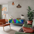 COLD SHOWCASE TV-Lowboard mit 3 Türen in Eiche-Optik