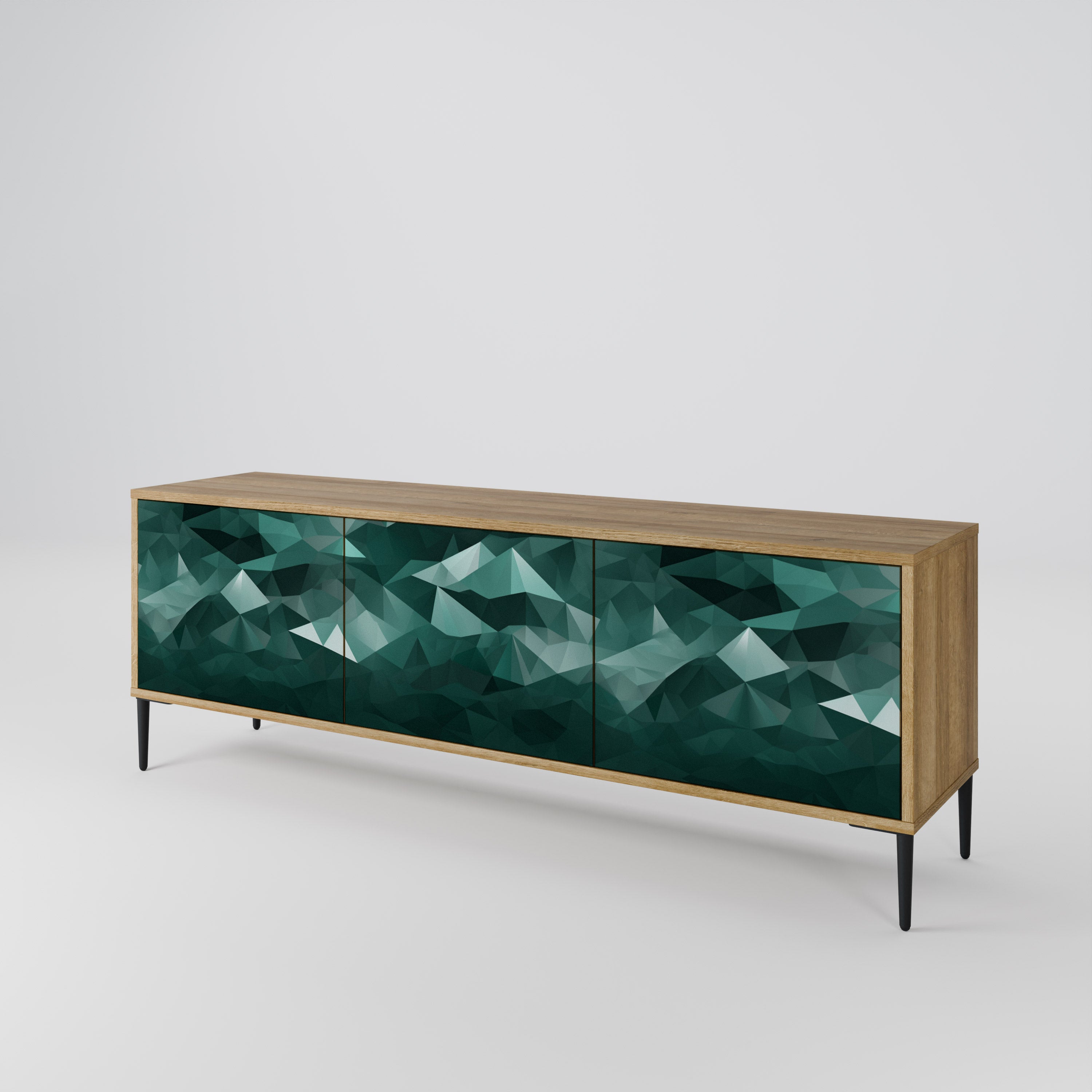 POLYGONAL FLOATING 3-türiges TV-Lowboard