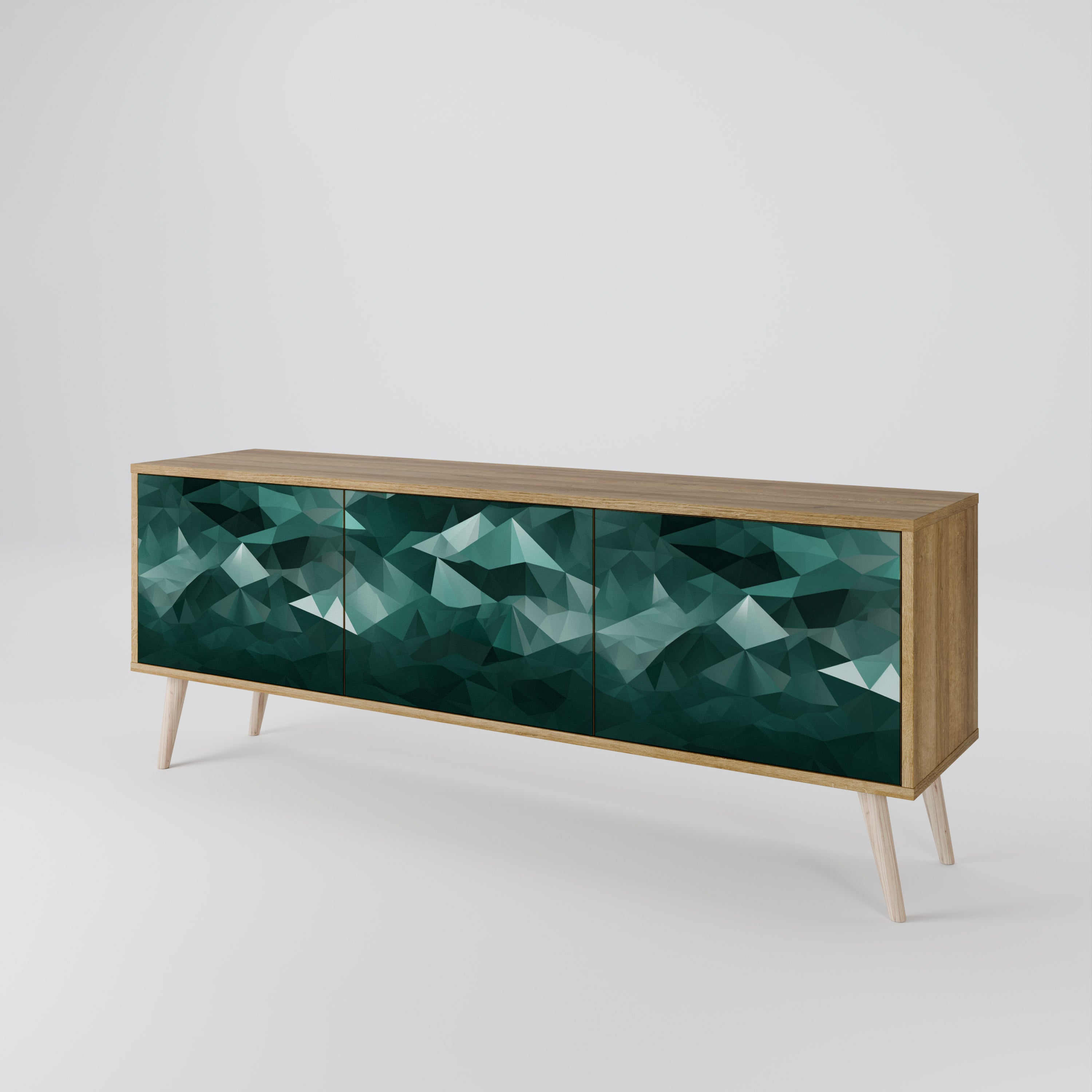 POLYGONAL FLOATING 3-türiges TV-Lowboard