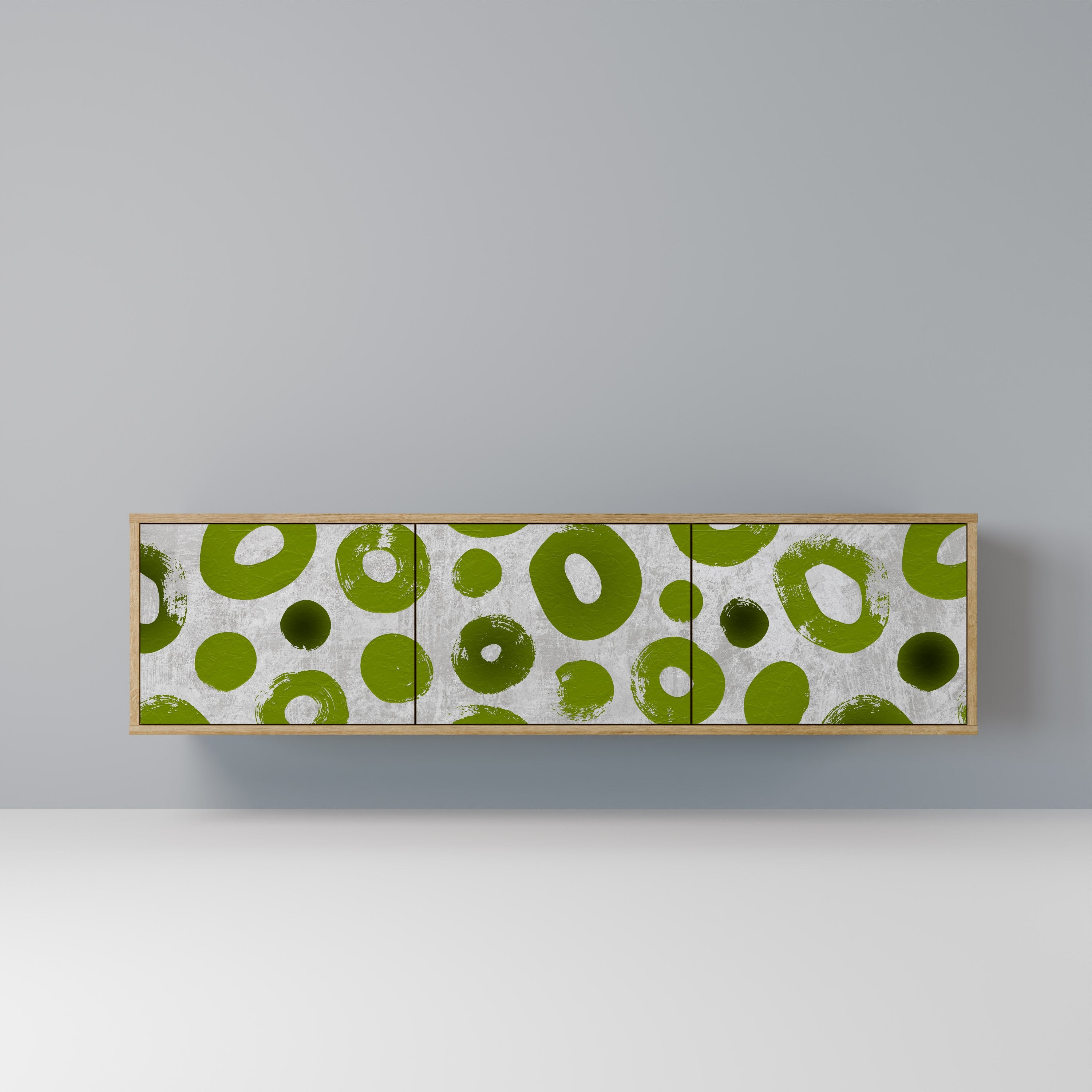 GREEN RHAPSODY TV-Lowboard mit 3 Türen in Eiche-Optik