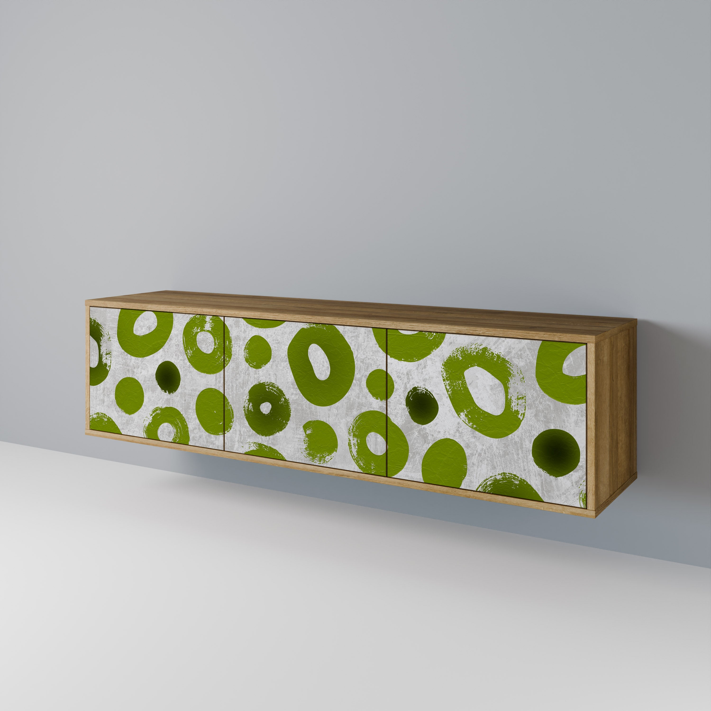 GREEN RHAPSODY TV-Lowboard mit 3 Türen in Eiche-Optik