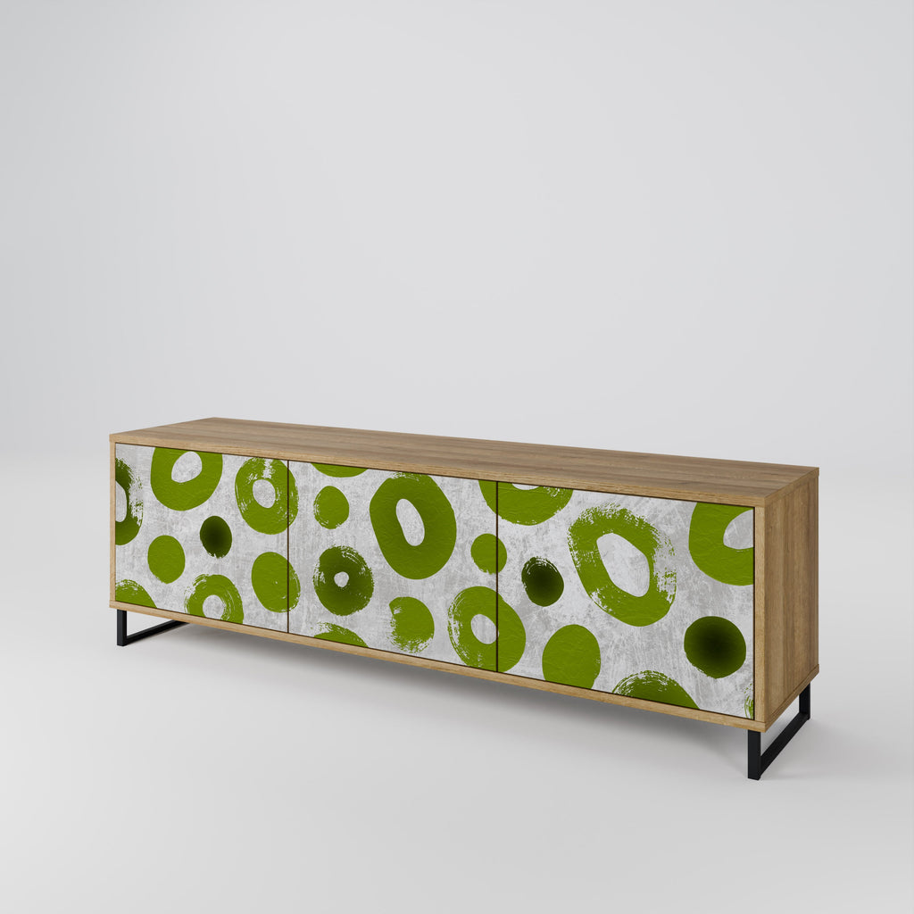 GREEN RHAPSODY TV-Lowboard mit 3 Türen in Eiche-Optik