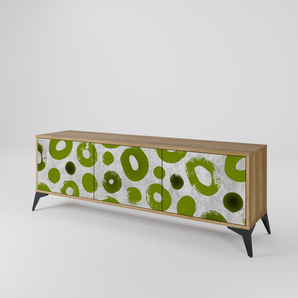 GREEN RHAPSODY TV-Lowboard mit 3 Türen in Eiche-Optik