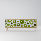 GREEN RHAPSODY TV-Lowboard mit 3 Türen in Eiche-Optik