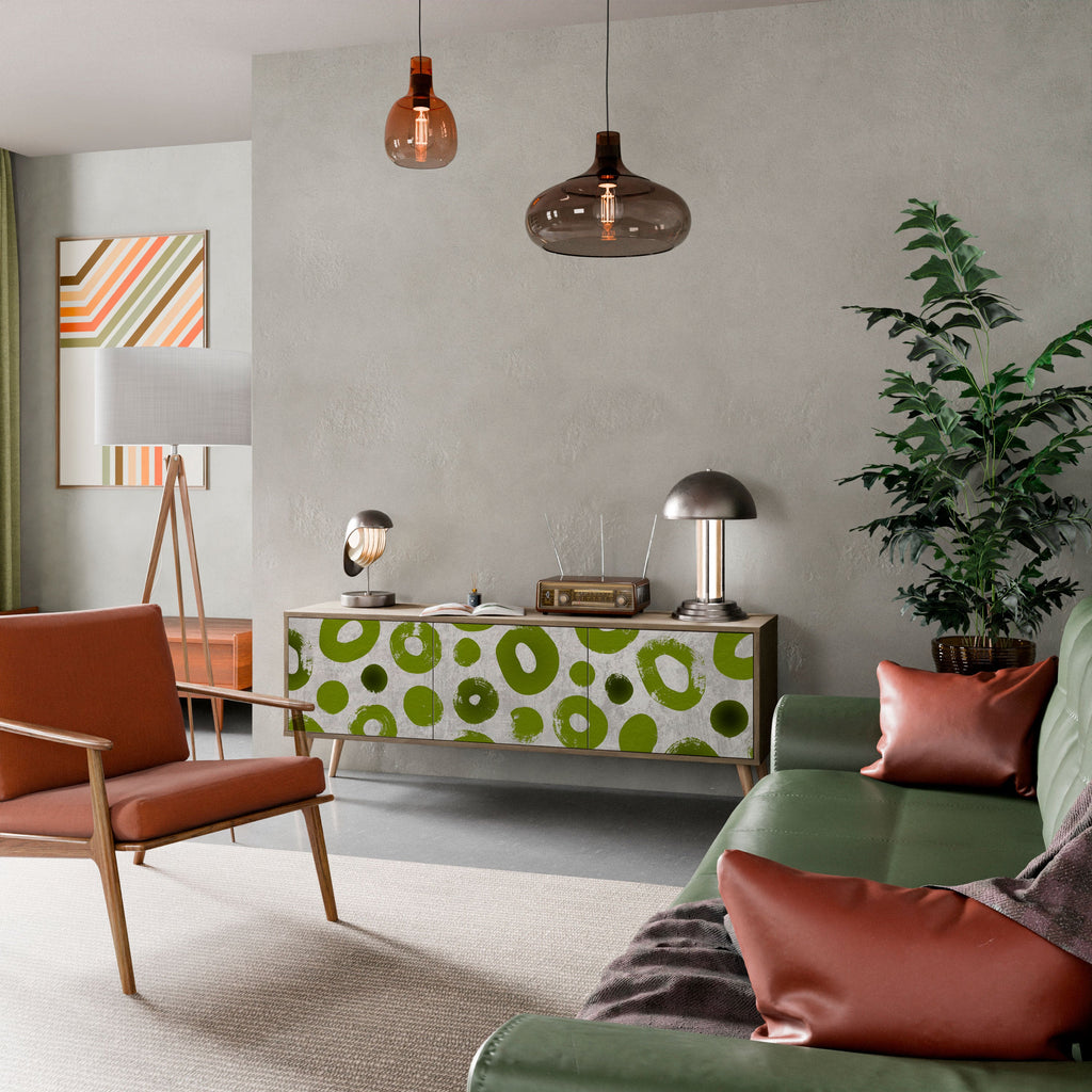 GREEN RHAPSODY TV-Lowboard mit 3 Türen in Eiche-Optik