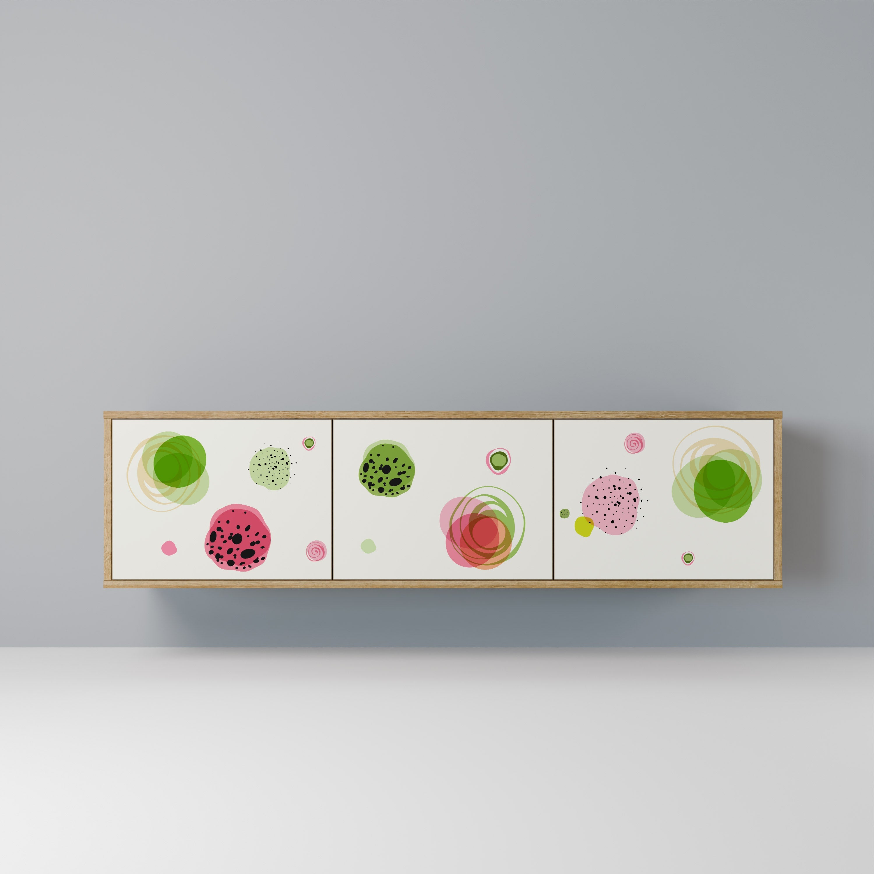 COLORFUL COSMOS TV-Lowboard mit 3 Türen in Eiche-Optik