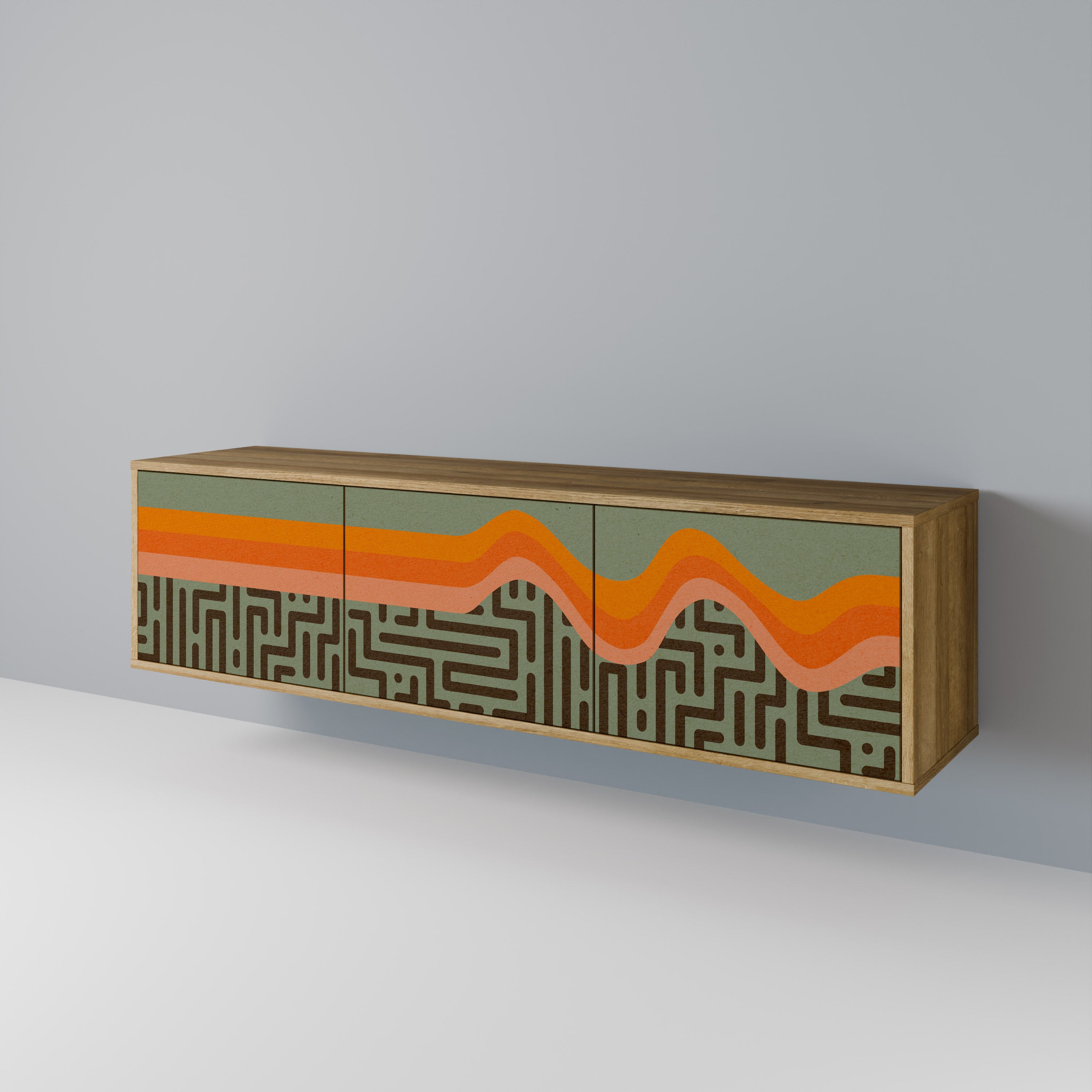 SIMPLE SOLUTIONS 3-türiges TV-Lowboard