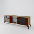 GRAY FIGURES TV-Lowboard mit 3 Türen in Eiche-Optik