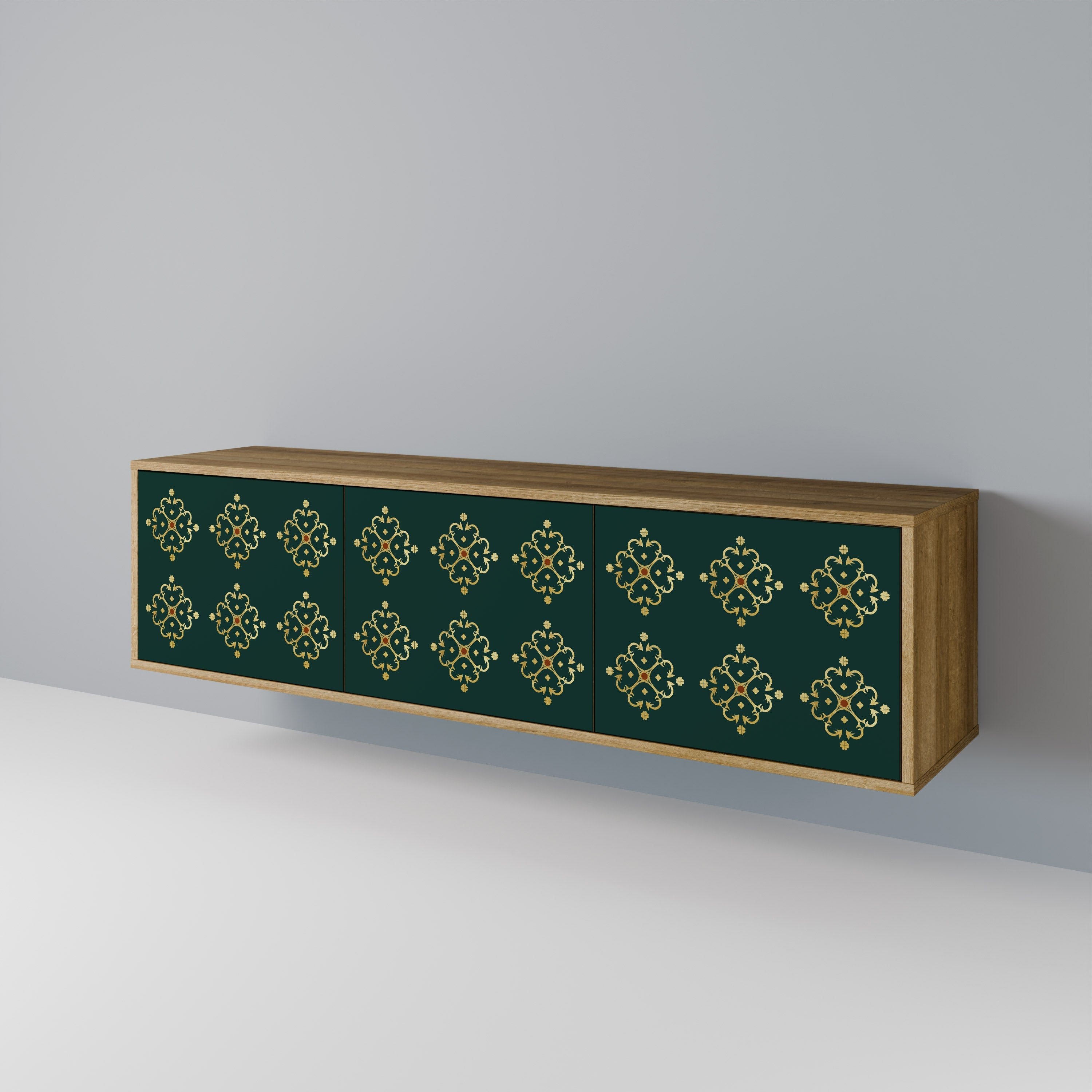 ROYAL MEDALLION TV-Lowboard mit 3 Türen in Eiche-Optik