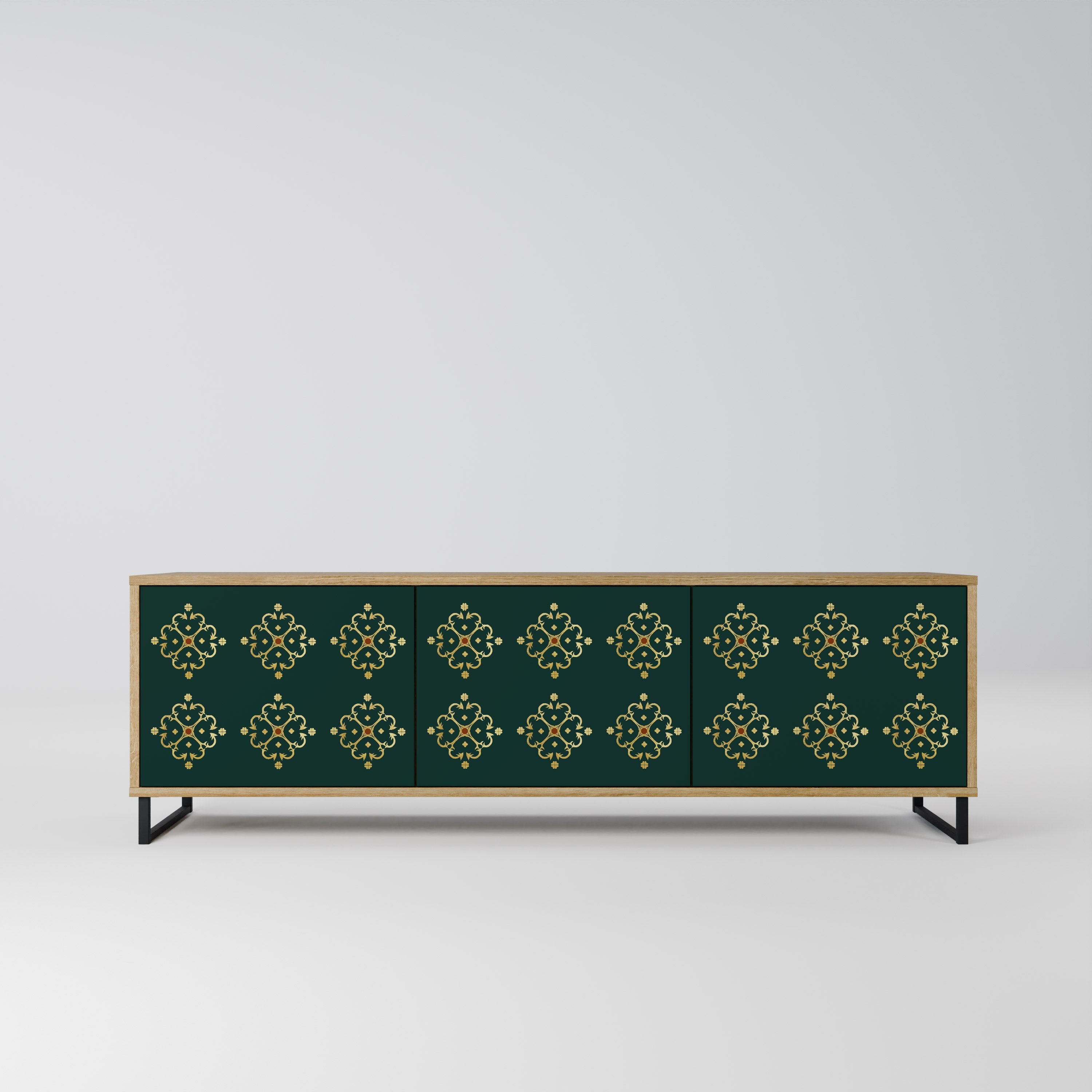 ROYAL MEDALLION TV-Lowboard mit 3 Türen in Eiche-Optik