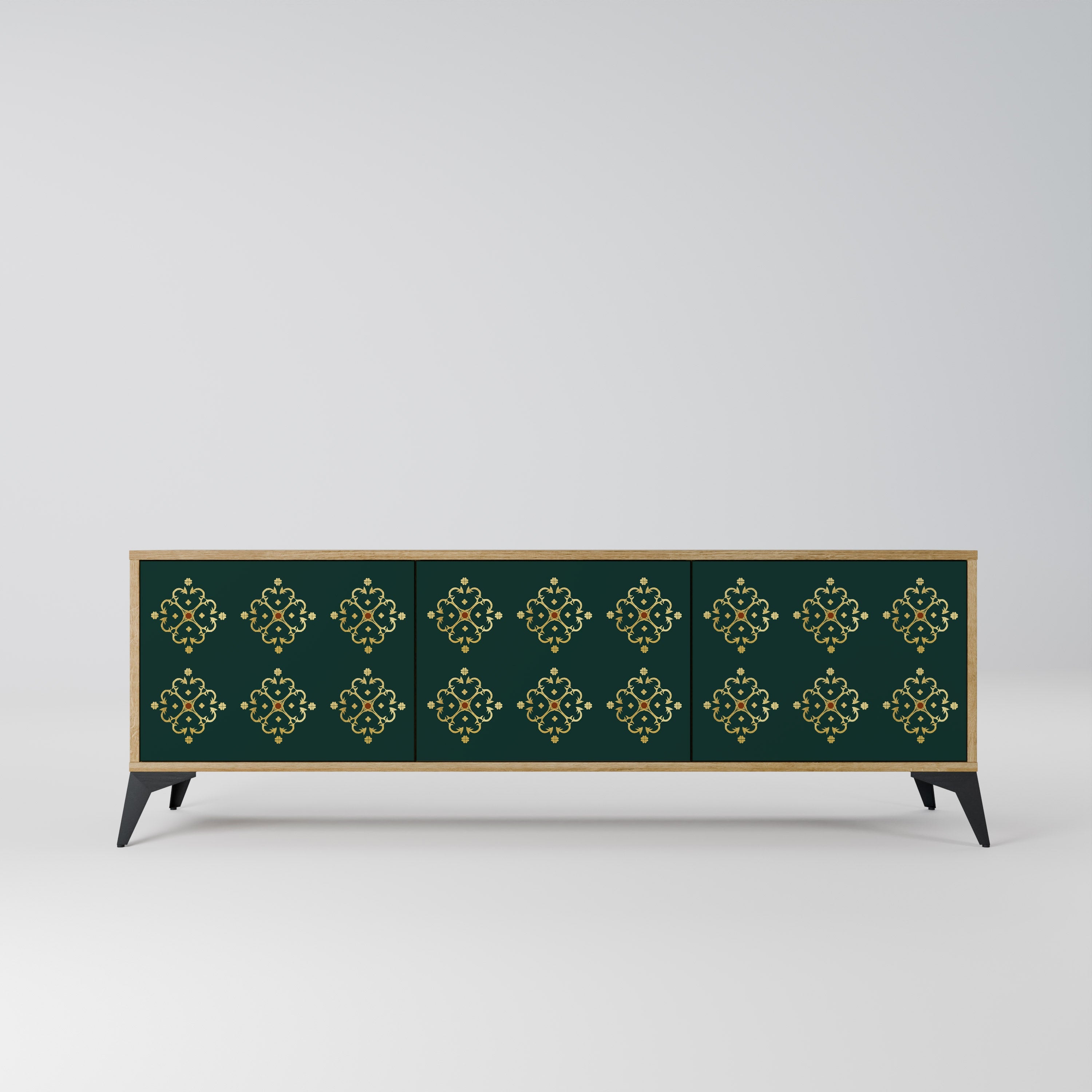 ROYAL MEDALLION TV-Lowboard mit 3 Türen in Eiche-Optik