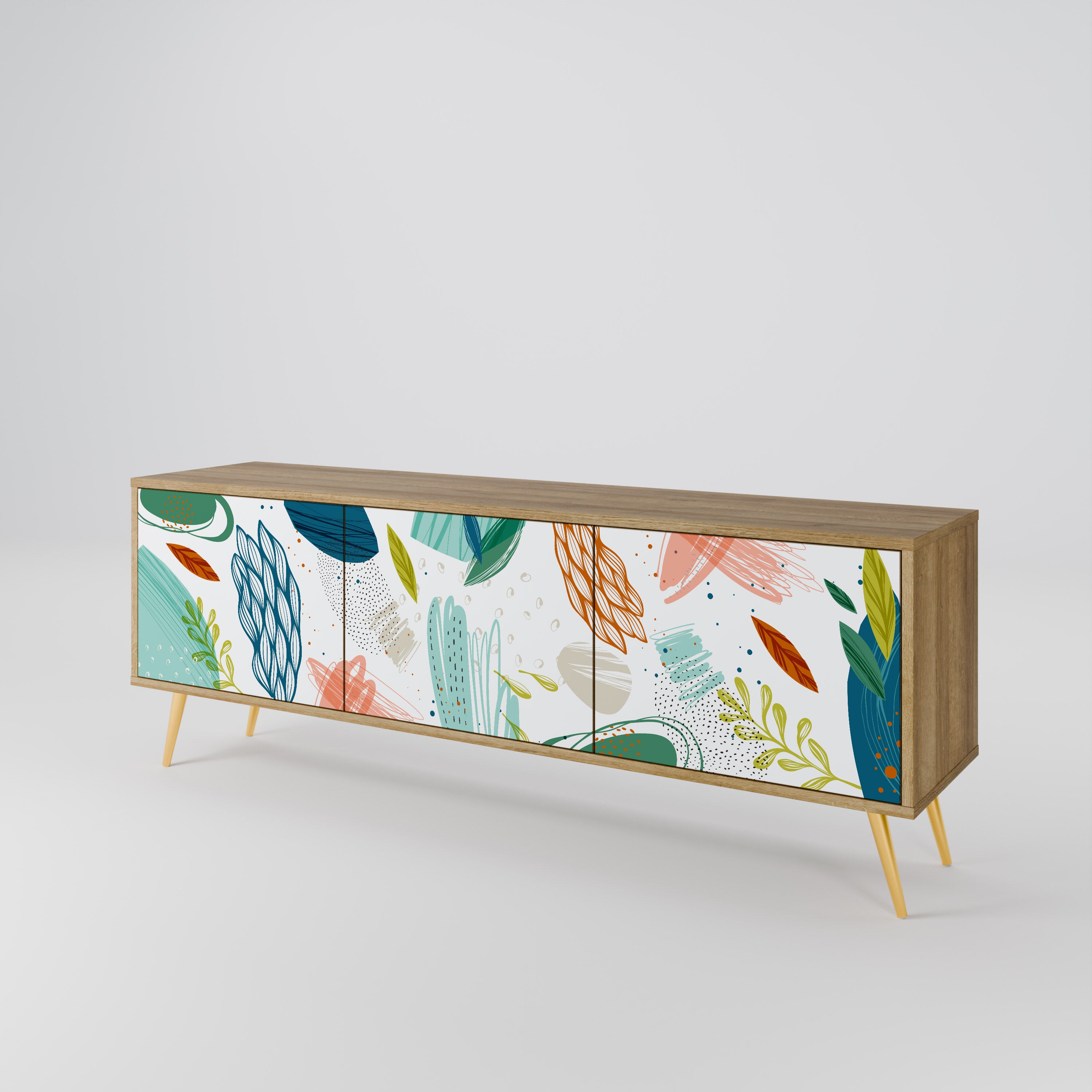 BOTANICAL HURRICANE 3-türiges TV-Lowboard