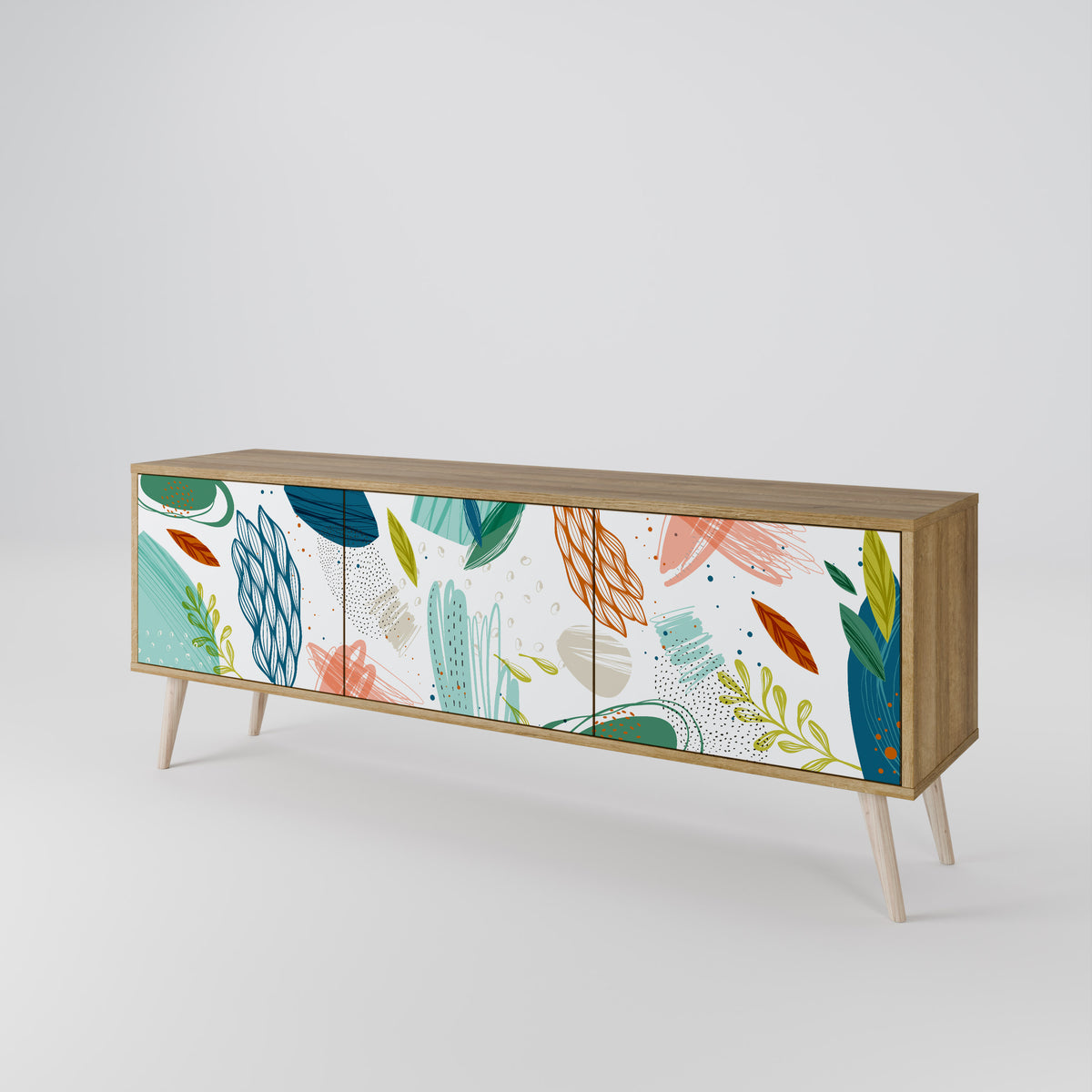 BOTANICAL HURRICANE 3-türiges TV-Lowboard