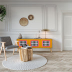 TEARS IN HEAVEN TV-Lowboard mit 3 Türen in Eiche-Optik