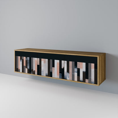 COLLAGE OF RECTANGLES 3-türiges TV-Lowboard