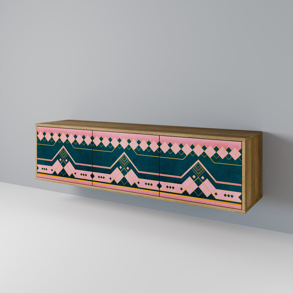 ROYAL COMPOSITION TV-Lowboard mit 3 Türen in Eiche-Optik