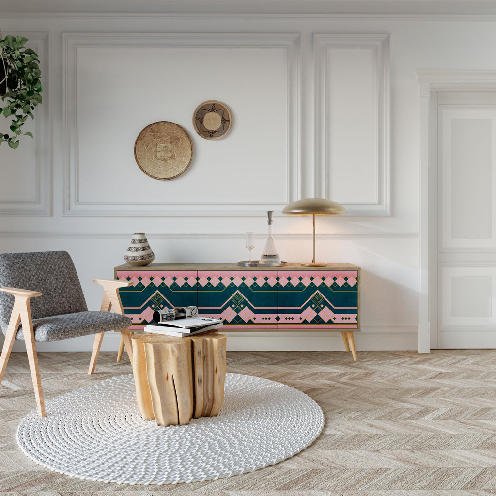 ROYAL COMPOSITION TV-Lowboard mit 3 Türen in Eiche-Optik