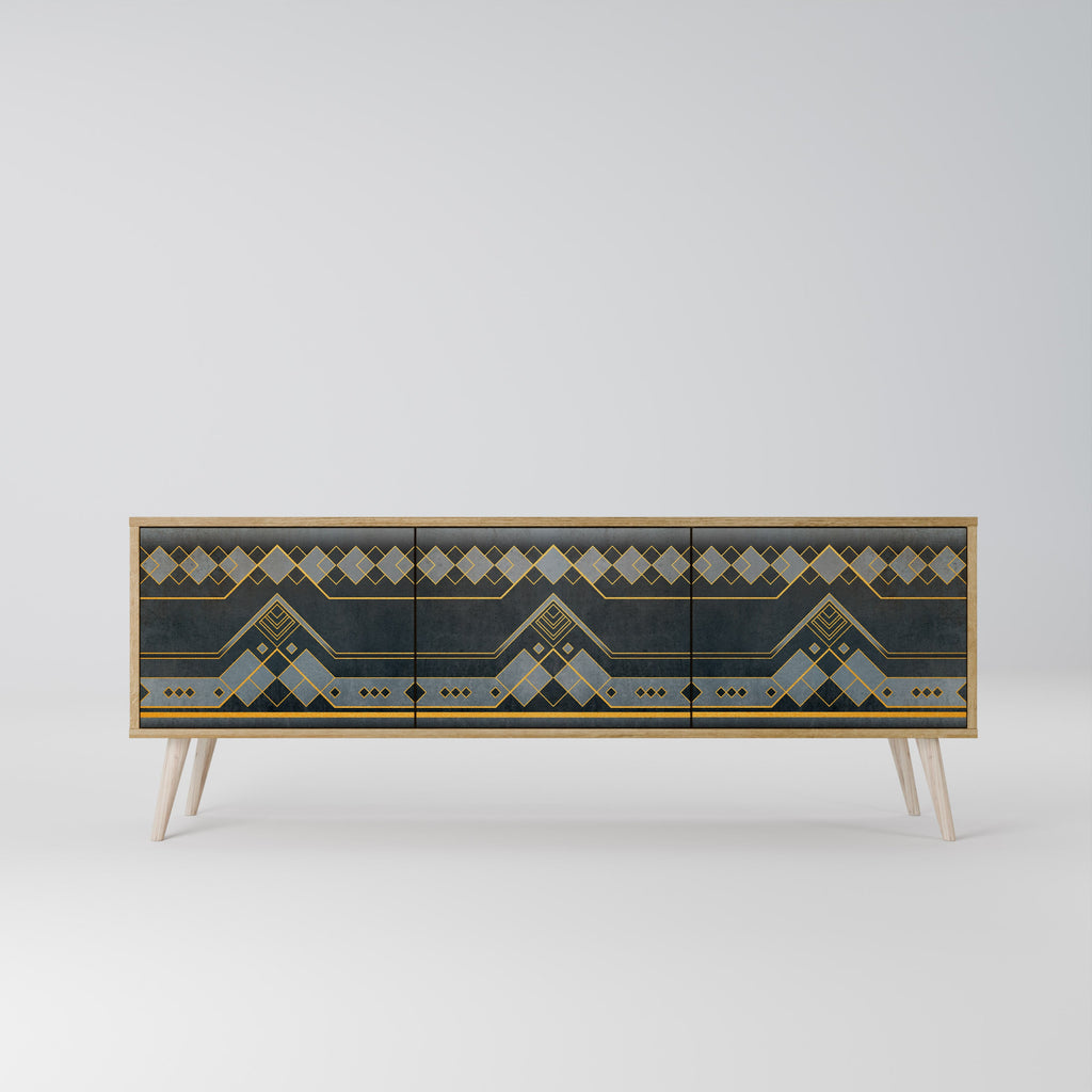 ROYAL ORDINARINESS TV-Lowboard mit 3 Türen in Eiche-Optik