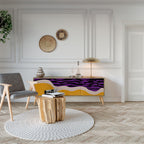 INDEPENDENT BORDER TV-Lowboard mit 3 Türen in Eiche-Optik