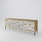 PIECES OF TOMORROW TV-Lowboard mit 3 Türen in Eiche-Optik