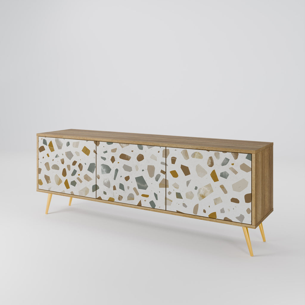 PIECES OF TOMORROW TV-Lowboard mit 3 Türen in Eiche-Optik