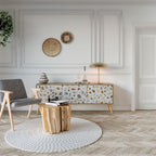 PIECES OF TOMORROW TV-Lowboard mit 3 Türen in Eiche-Optik