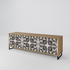 MONOCHROME NEXUS TV-Lowboard mit 3 Türen in Eiche-Optik