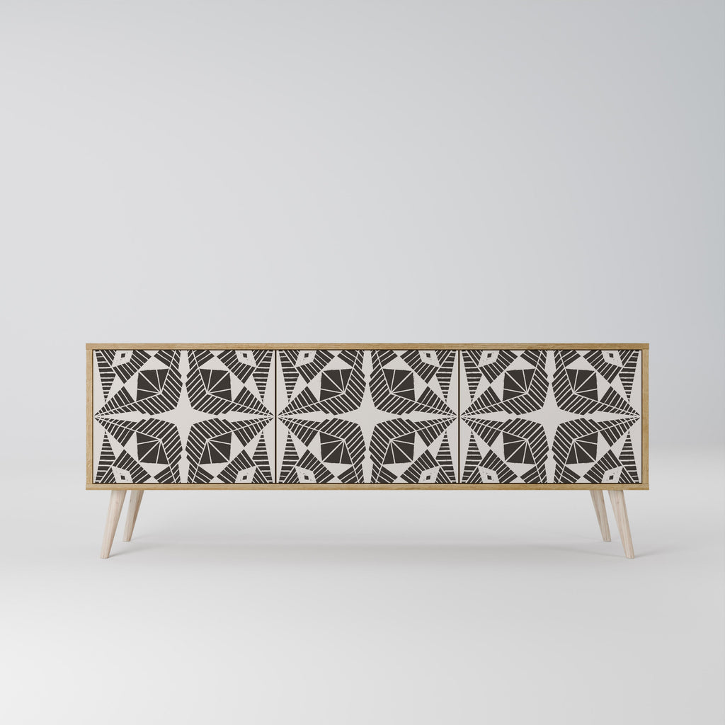 MONOCHROME NEXUS TV-Lowboard mit 3 Türen in Eiche-Optik