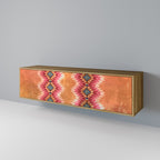 INDIAN FOLK TV-Lowboard mit 3 Türen in Eiche-Optik