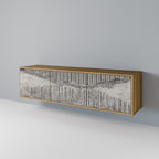 GRAIN LINES TV-Lowboard mit 3 Türen in Eiche-Optik