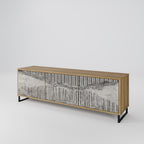 GRAIN LINES TV-Lowboard mit 3 Türen in Eiche-Optik