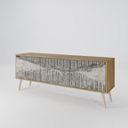 GRAIN LINES TV-Lowboard mit 3 Türen in Eiche-Optik