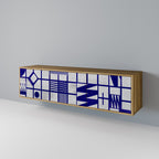 THE RIGHT PLACES TV-Lowboard mit 3 Türen in Eiche-Optik