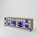 THE RIGHT PLACES TV-Lowboard mit 3 Türen in Eiche-Optik