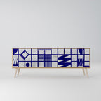 THE RIGHT PLACES TV-Lowboard mit 3 Türen in Eiche-Optik