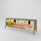 INTERSTELLAR VIBES TV-Lowboard mit 3 Türen in Eiche-Optik