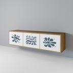 WONDERLAND VEGETATION TV-Lowboard mit 3 Türen in Eiche-Optik