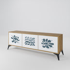 WONDERLAND VEGETATION TV-Lowboard mit 3 Türen in Eiche-Optik