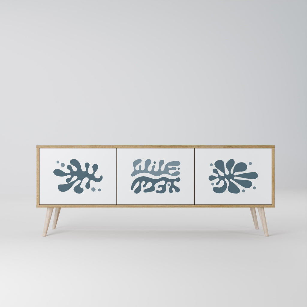 WONDERLAND VEGETATION TV-Lowboard mit 3 Türen in Eiche-Optik