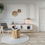 COLORFUL SHAPES TV-Lowboard mit 3 Türen in Eiche-Optik