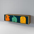 TOGETHER BUT SEPARATELY TV-Lowboard mit 3 Türen in Eiche-Optik